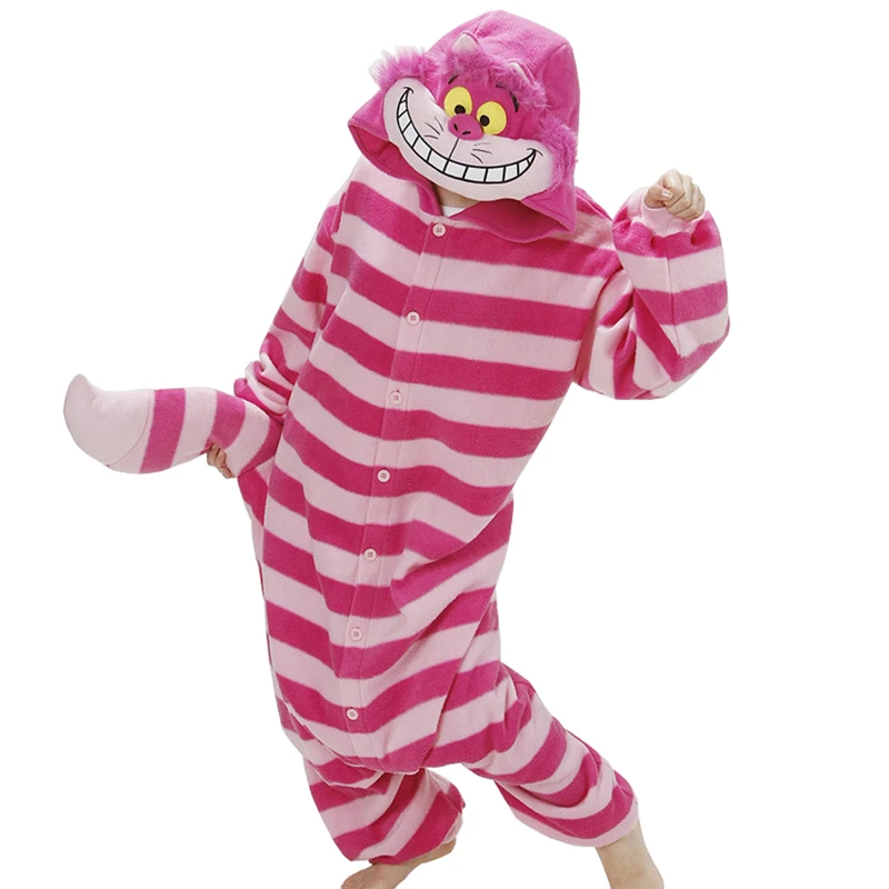 Аниме пижамы мультфильм унисекс для взрослых Чеширский кот Косплэй Детский