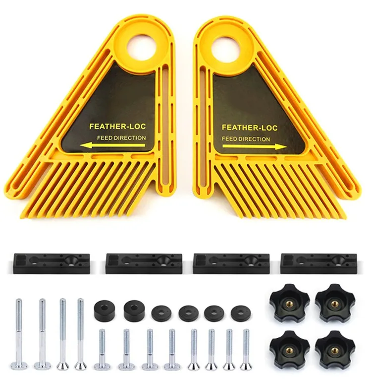 Circle Многоцелевой перо Loc доска набор двойной Featherboards Miter Gauge слот Деревообработка Гравировка Инструменты для циркулярной пилы - Цвет: Circle