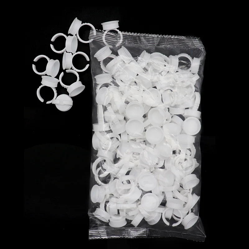 100pcs Disposable Permanent Makeup Ring No Divider Medium Size Eyebrow Lip Pigments Holder Rings Container/Cup | Красота и здоровье