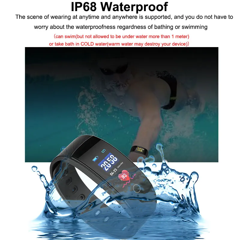 Гарнитура для умных часов Smartwatch iOS и Android телефон умный браслет Спорт на открытом