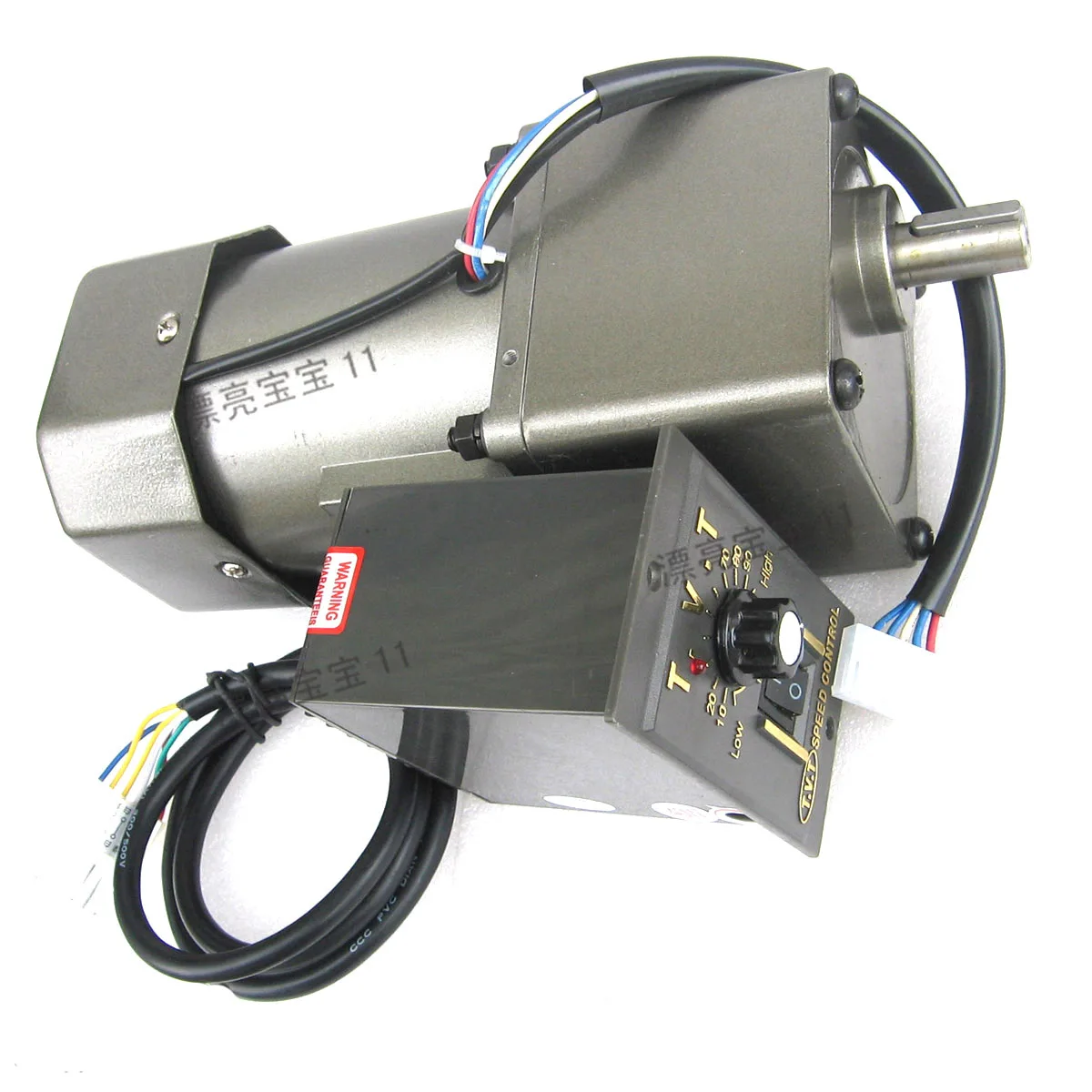 220V90W AC металлический редукторный двигатель/однофазный двигатель скорости с контроллером скорости