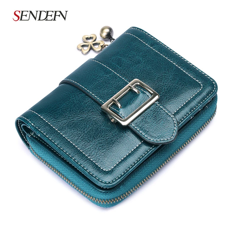 Sendefn 2018 Новый женский кошелек новый кожаный короткий параграф простой