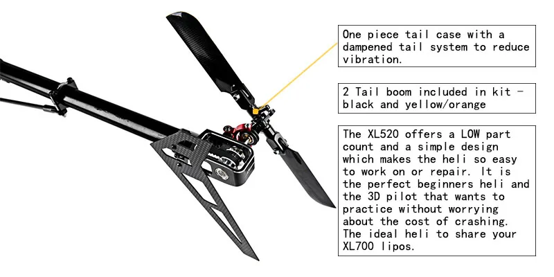 XLPower 520 RC Вертолет Комплект 6CH RC вертолет с безлетным Systerm