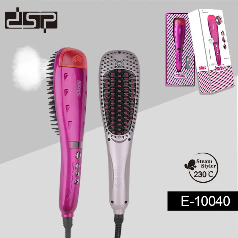 Цифровой электрический выпрямитель для волос DSP расческа ионный паровой утюг