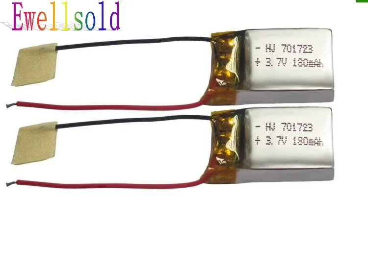 

3.7V 180mAH Battery For Syma S109G S111G MJXRC X900 X901 Remote Control Helicopter 3.7 V 180 mAH 5pcs/lot