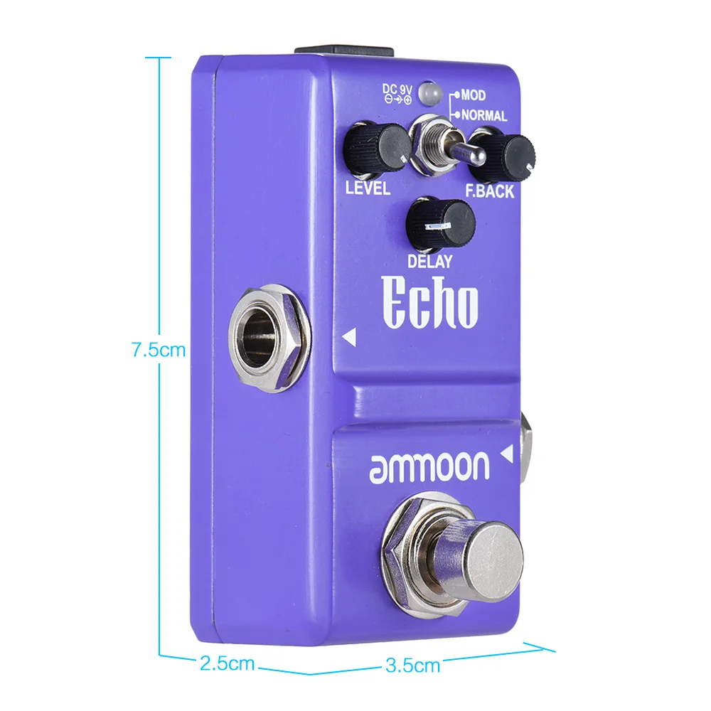 Ammoon AP 16 Nano серии гитарные педали с эффектом Delay True Bypass высококачественные