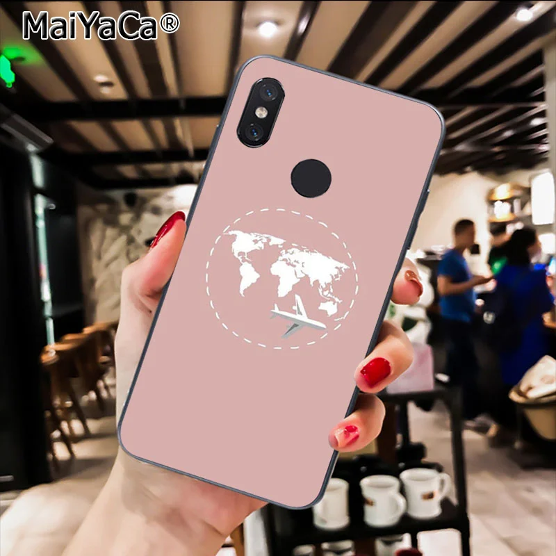 Мягкий чехол MaiYaCa с картой мира для Xiaomi Redmi 8 4X 6A S2 7A 5 5Plus Note5 7 Note8Pro | Мобильные