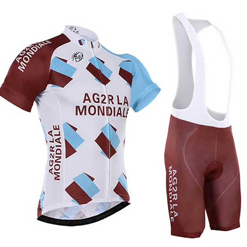 Triathlon Ag2r Men Cycling Bicycle Jerseys Breathable Mountain Bike Clothing Maillot Ropa Ciclismo Quick dry Jersey set | Спорт и