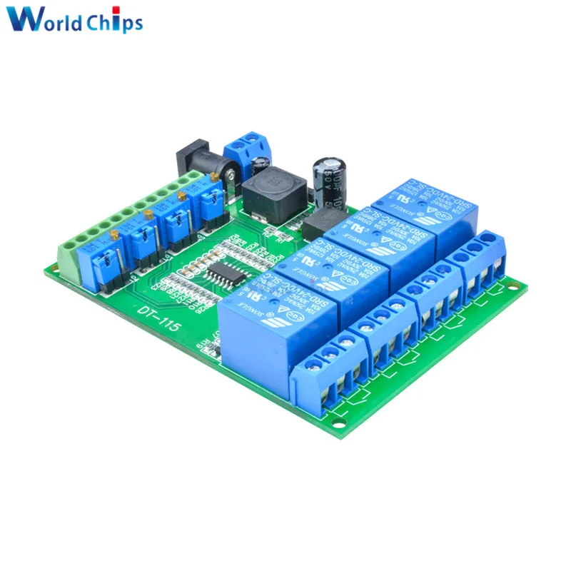 

LM393 Comparator Module DC 24V 4 Channel Voltage Comparator Stable