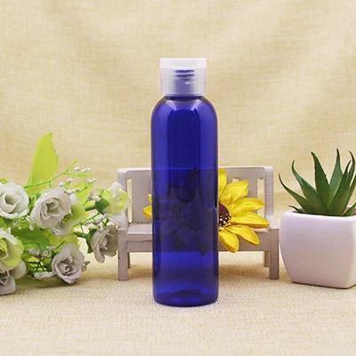 Blue Bottle A 60X5 OZ синий/прозрачный/коричневый круглый флакон для лосьона с легкой откидной крышкой 150 мл дорожный шампунь банки - Цвет: Blue Bottle A