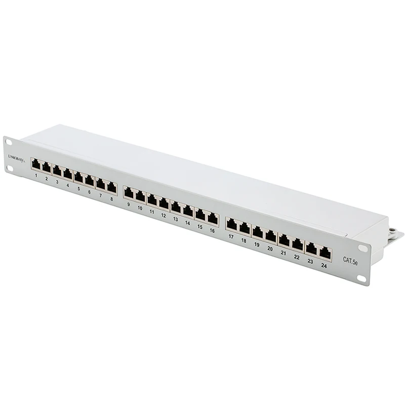 19 &quot1U 24-портовый Cat.5e полностью экранированная патч-панель-Fluke test acc. К ISO/IEC 11801 -