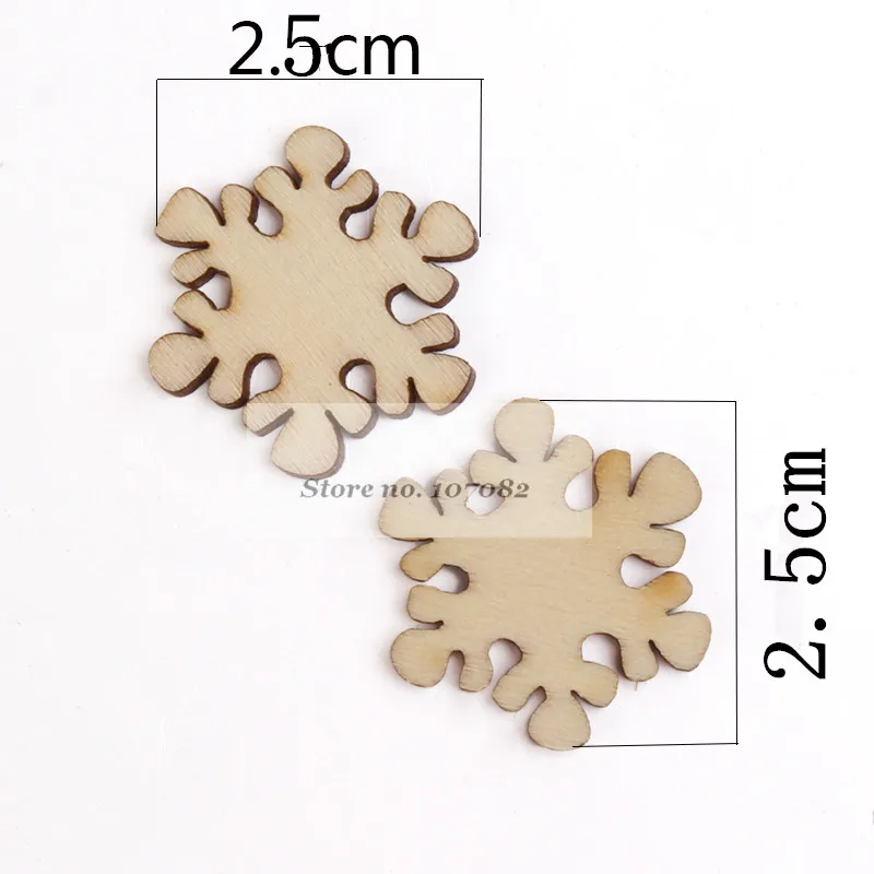 

100 шт., декоративные снежинки, 25 мм