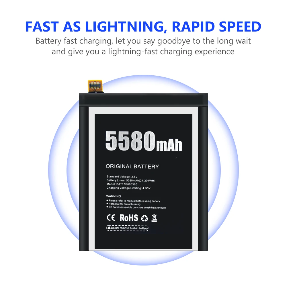 Высокое качество 5580mAh BAT17S605580 мобильный телефон замена телефона литиевая батарея