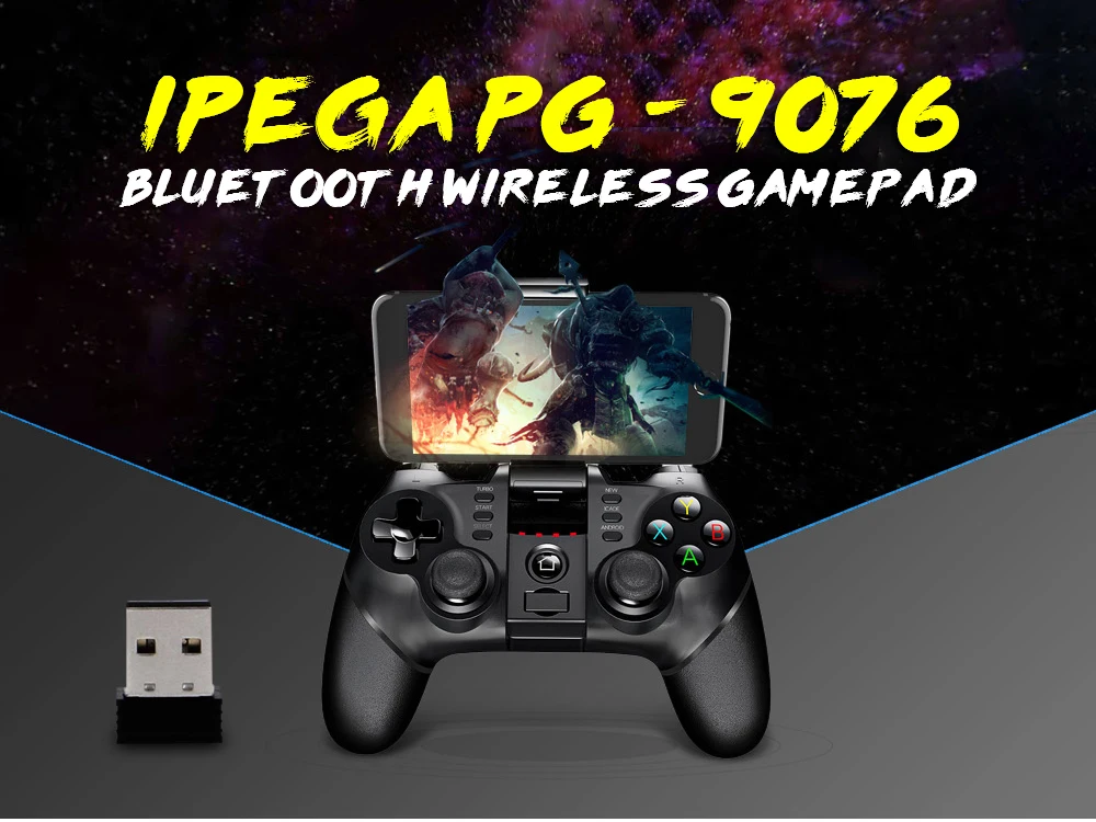 Ipega 9076 PG-9076 геймпад Bluetooth игровой контроллер 2,4G Беспроводной приемник джойстик Поддержка Android ПК PS3