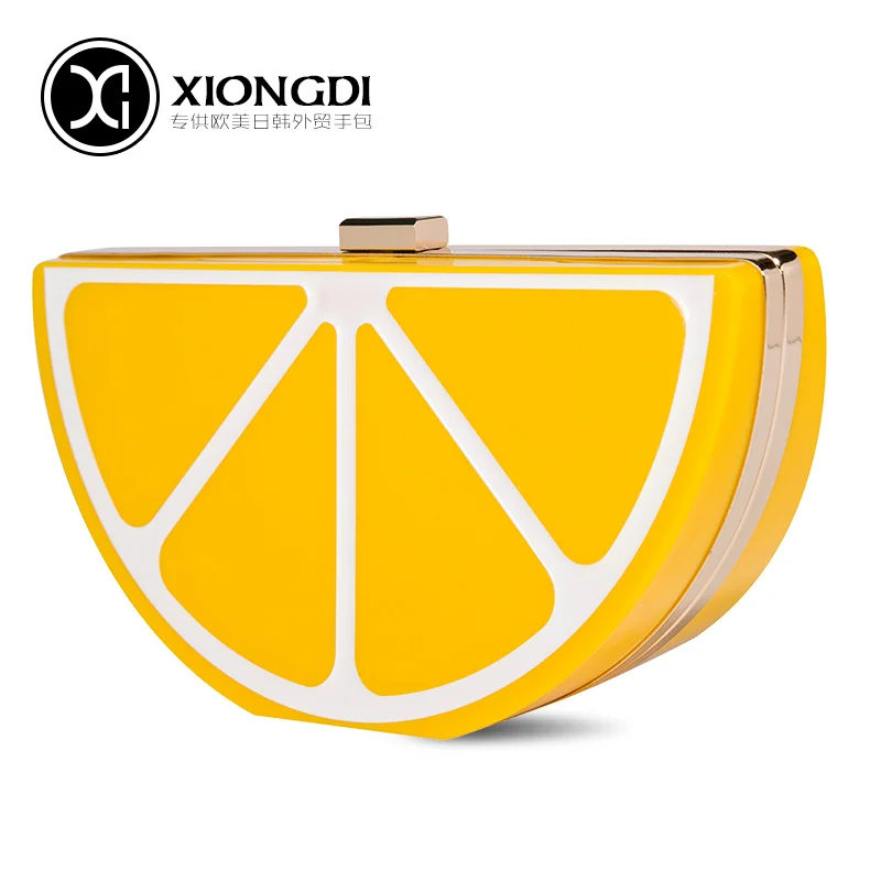 Женская акриловая сумка с арбузом фруктами и лимонами|women evening bag|evening bagsbag bow |