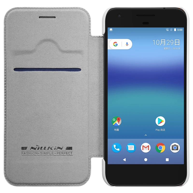 Для google pixel xl чехол Nillkin винтажный кошелек Qin откидной Чехол из искусственной кожи