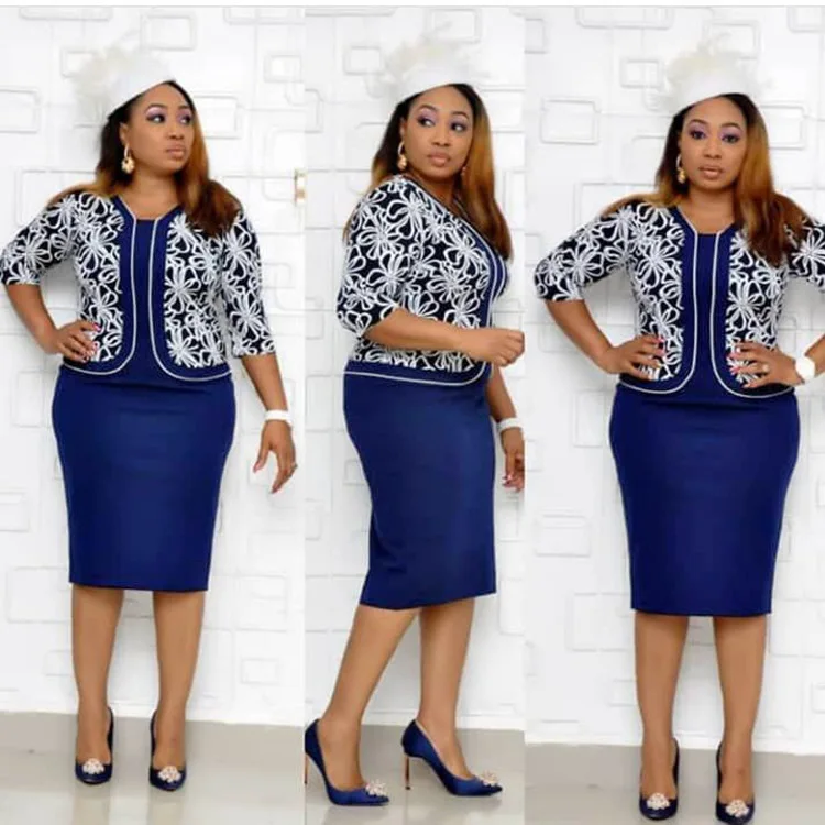 Женское платье-двойка с модным принтом 2019 | Тематическая одежда и униформа