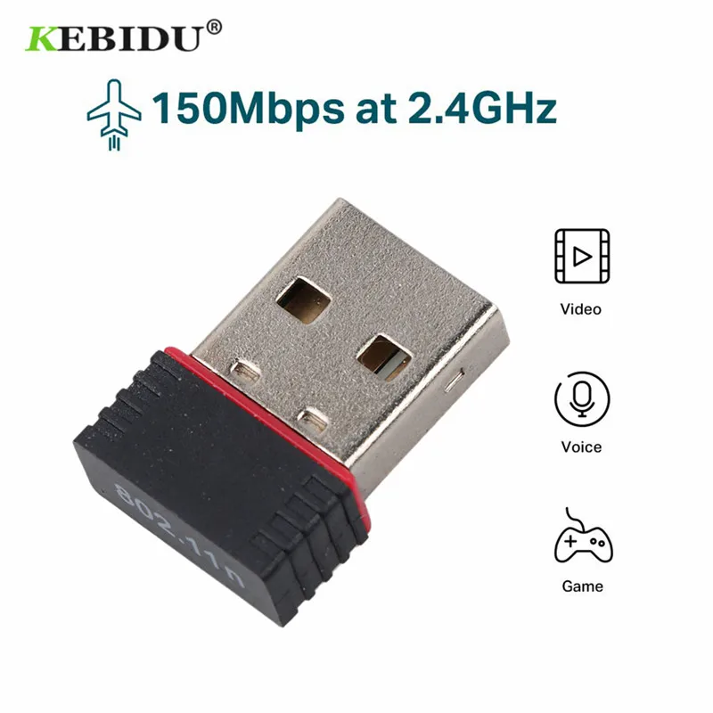 KEBIDU Mini USB 150M LAN карта 150 Мбит/с WiFi беспроводной адаптер 802 11 n/g/b RT для телефона