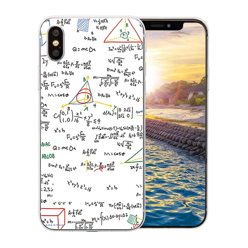Чехол для телефона Apple iPhone 7/8 Plus X 10 цветной узор 5C 5S SE 6 6S задняя крышка Мягкий
