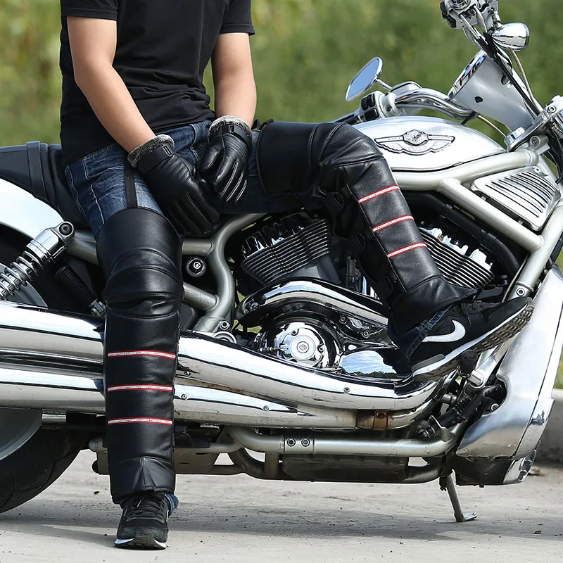 1 пара защита для колена мотоцикла из ПУ кожи|Налокотники и наколенники| |