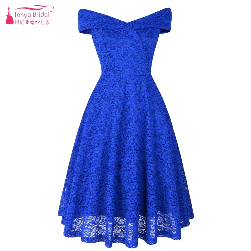 

TANYA BRIDAL Women's Lace Bridesmaid Dresses Off the Shoulder Formal Wedding Party Dress 2019 vestidos de fiesta de JQ352