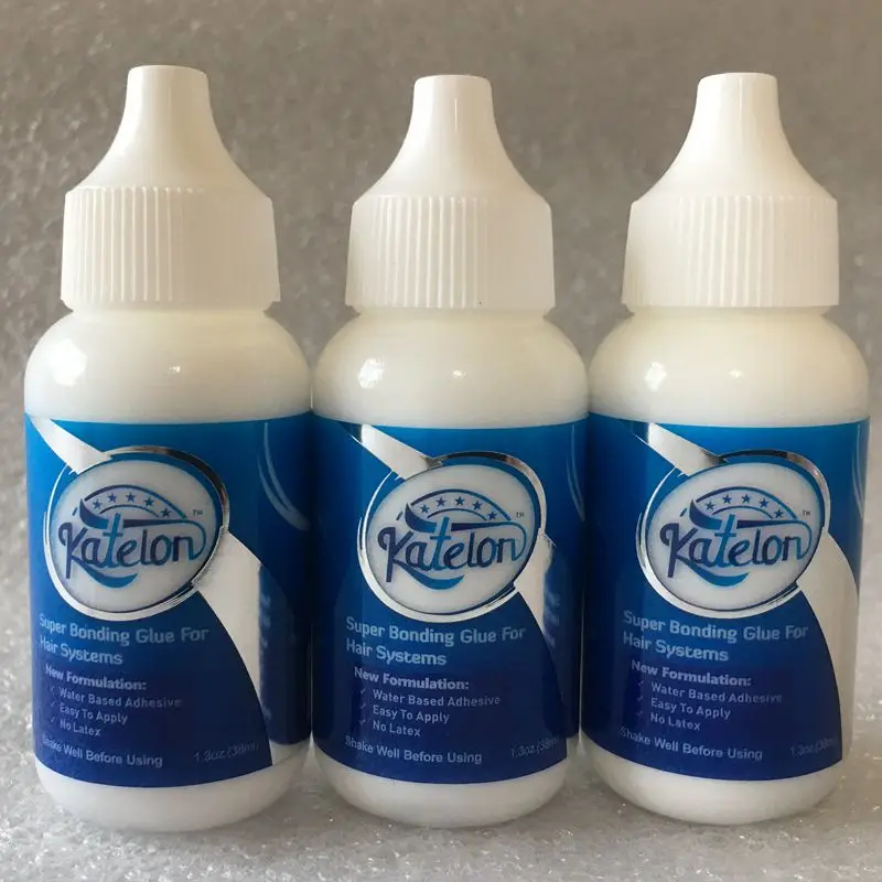 3 bottles Новое поступление 1 бутылка 1,3 унций 38 мл Katelon супер клей парик склеивание клей для кружевного парика и парика - Цвет: 3 bottles