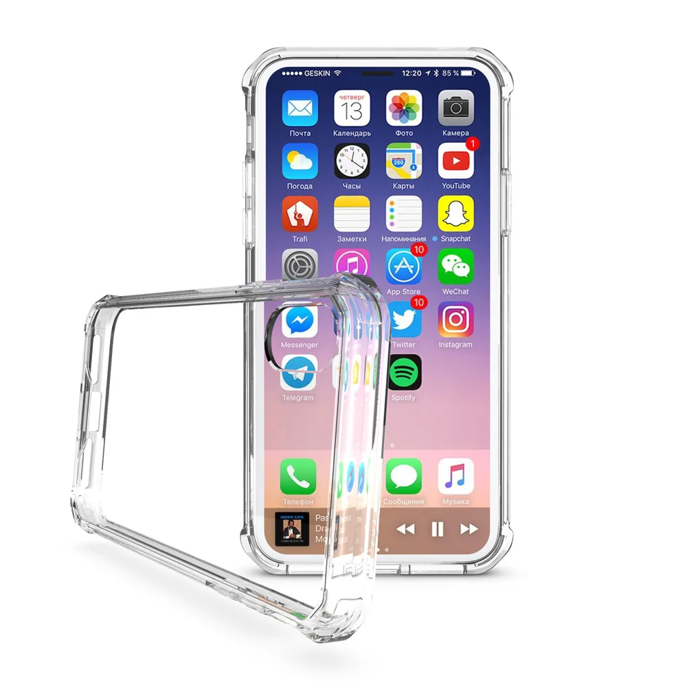 Прозрачный чехол для телефона iPhone 6 6s 7 8 X XS XR Plus Max S7 S8 S6 iPhoneXR iPhoneXS 6splus 7plus 8plus XSmax iohone |