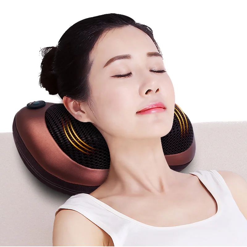 Расслабляющая Массажная подушка для шеи и спины Электрический массажер ног с