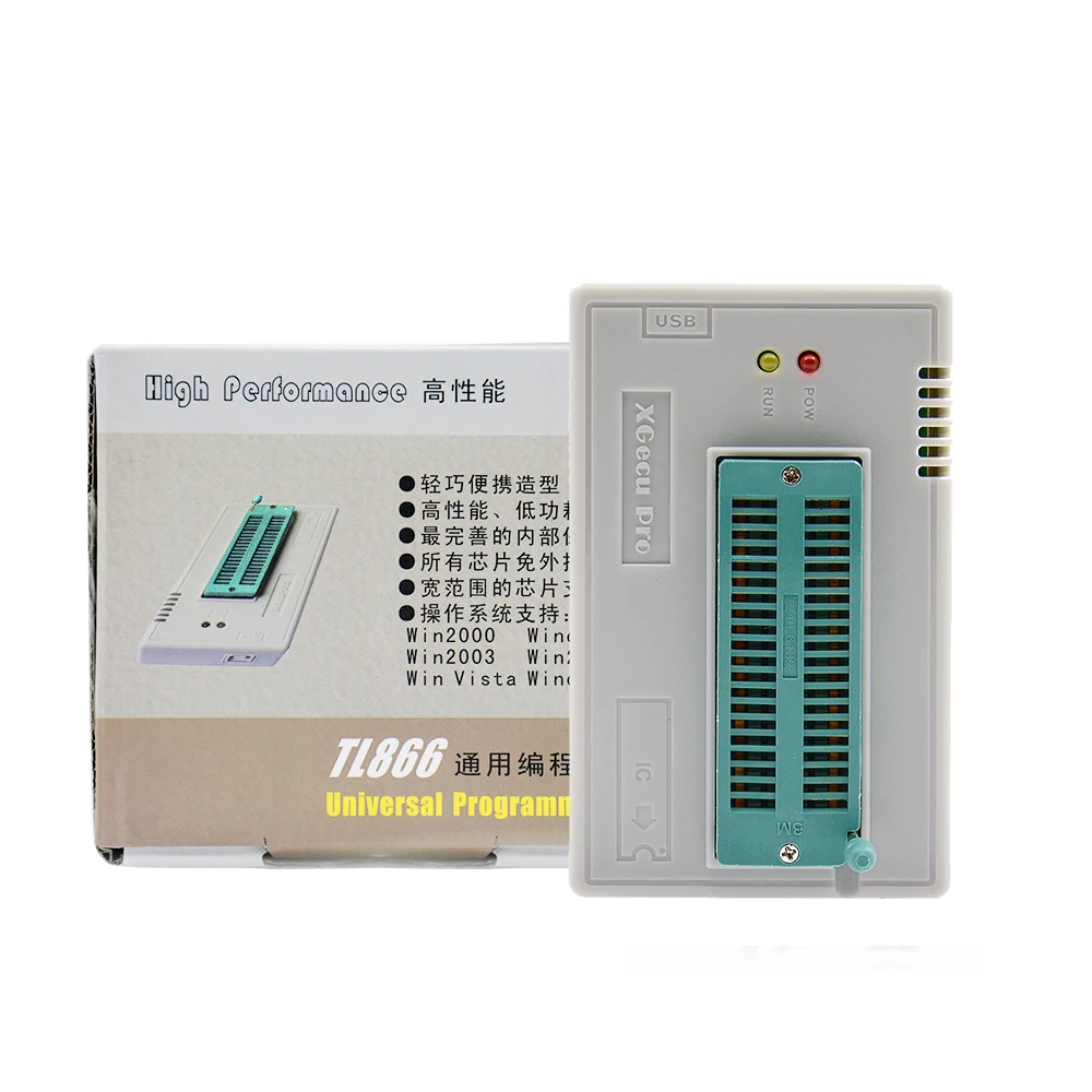 Новейший minipro TL866II плюс USB Универсальный программатор+ 10 элементов IC Адаптеры высокая скорость руководство на английском языке