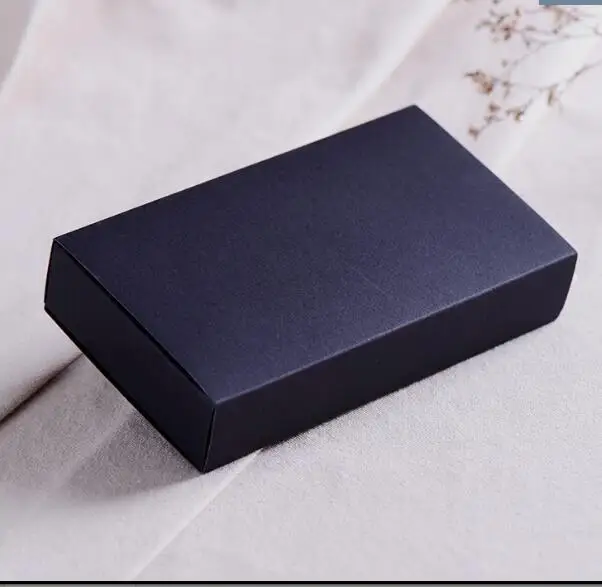 Черная бумага большая подарочная коробка из крафт-бумаги под заказ упаковочная