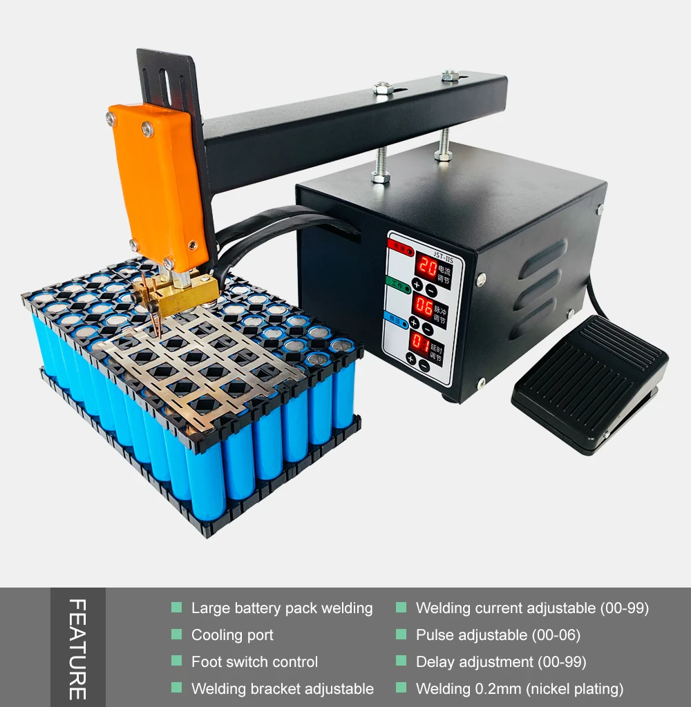 Battery Spot Welder 3KW High Power 18650 Spot Welding Machine Lithium Batteries Pack Nickel Strip Welding Precision Pulse Welder