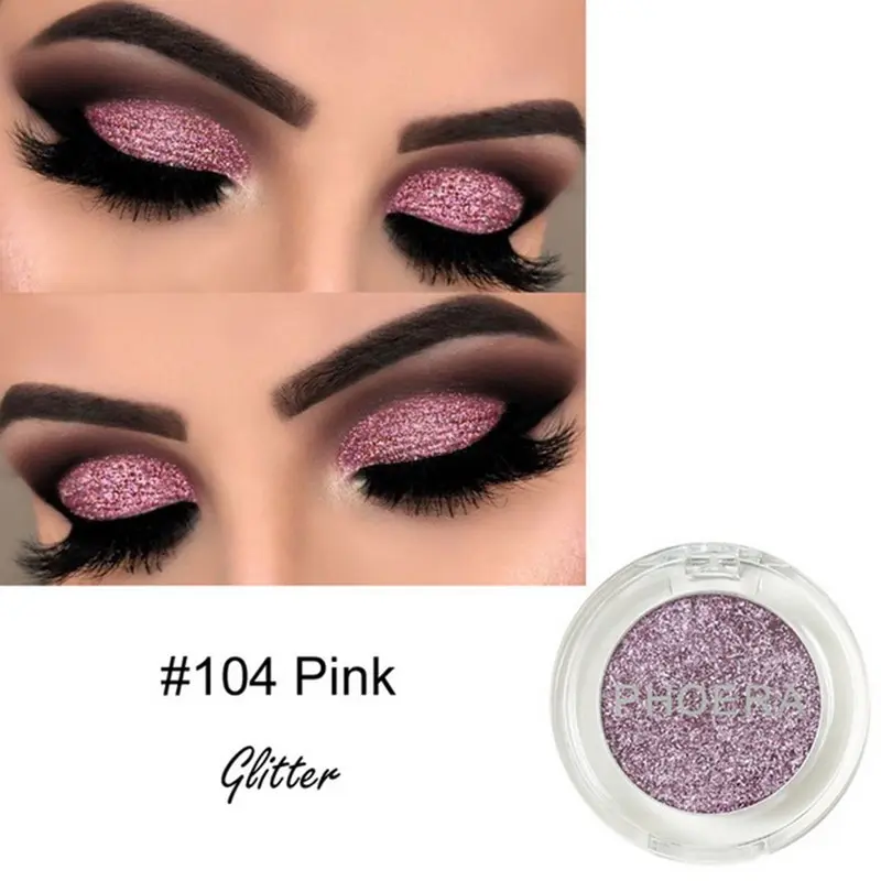 PHOERA мерцающие тени для век блестящие макияжа пигмент с блестками бриллиантовые