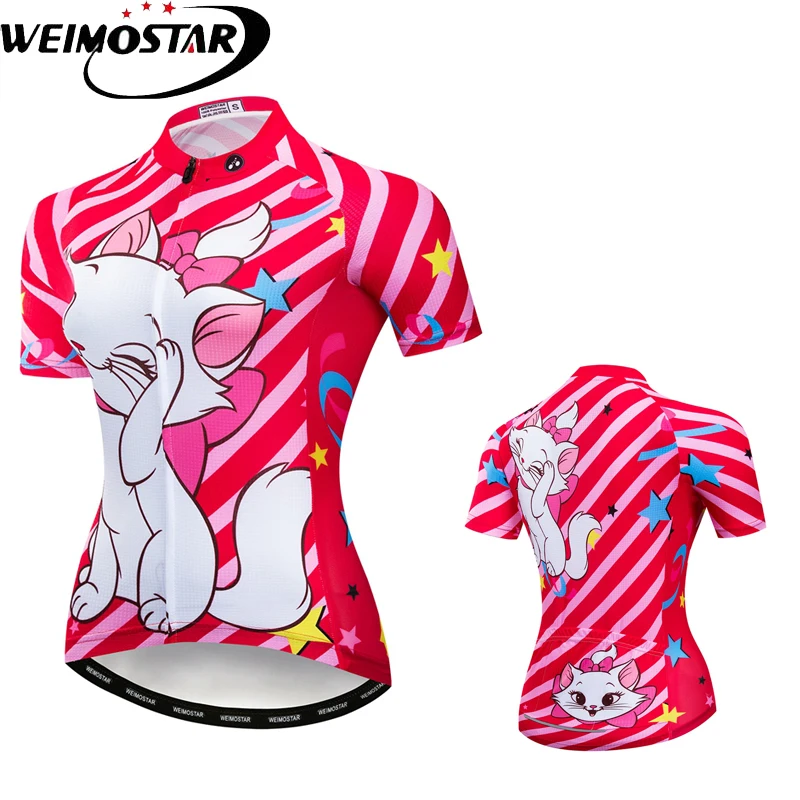 

Weimostar 2018 Womens Cycling Jersey Short Sleeve Shirt Breathable Bicycle Clothing Quick Dry MTB Bike Jersey Ropa Ciclismo