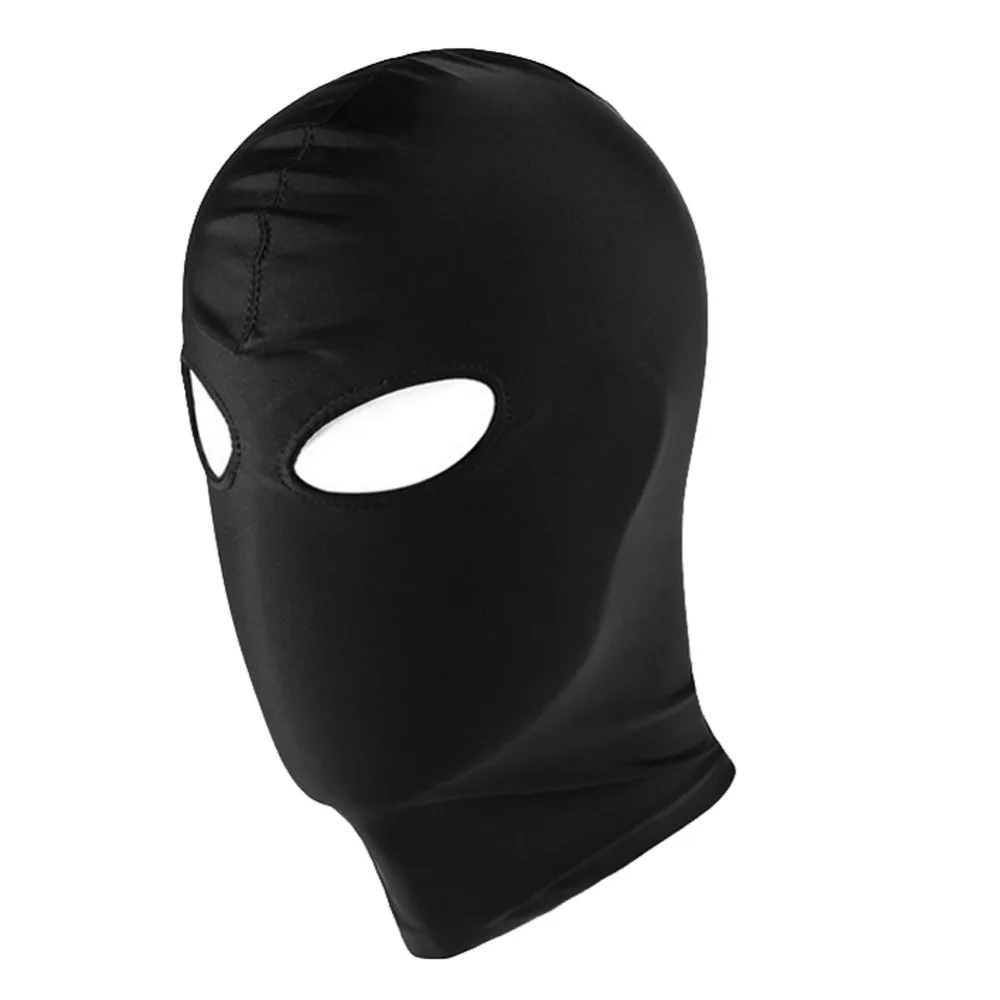 Секс спандекс повязка на глаза лицо полная маска открытый рот головной убор