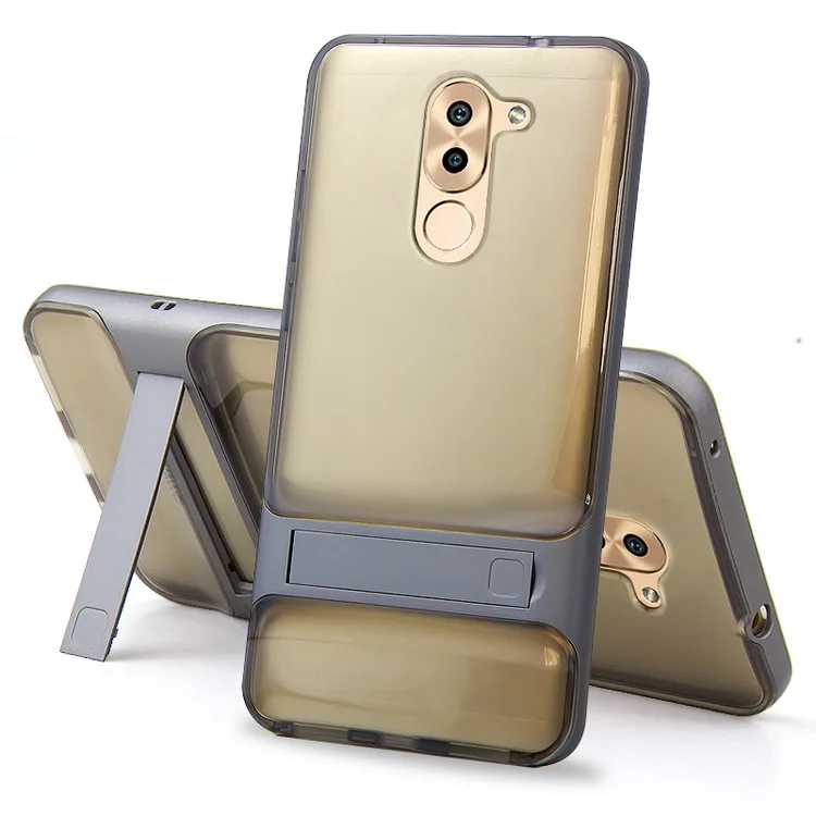 Чехол для Huawei Honor 6X/для HUAWEI gr5 /mate 9 Lite 5," чехол PC+ TPU Hybird подставка для телефона Coque Capa Funda - Цвет: Crystal Gray
