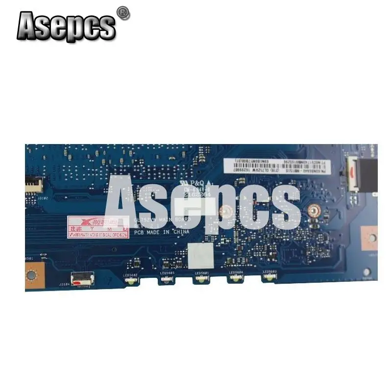 Asepcs GL752VW материнская плата для ноутбука For Asus GL752V GL752 FX71PRO тест оригинальная I5 6300HQ