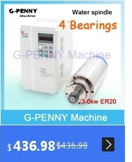 G-PENNY двигатель переменного тока мотор шпинделя 220 В 5,5 кВт ER25 с водяным охлаждением 4 подшипника с высоким крутящим моментом шпиндель водяного охлаждения для станка с ЧПУ