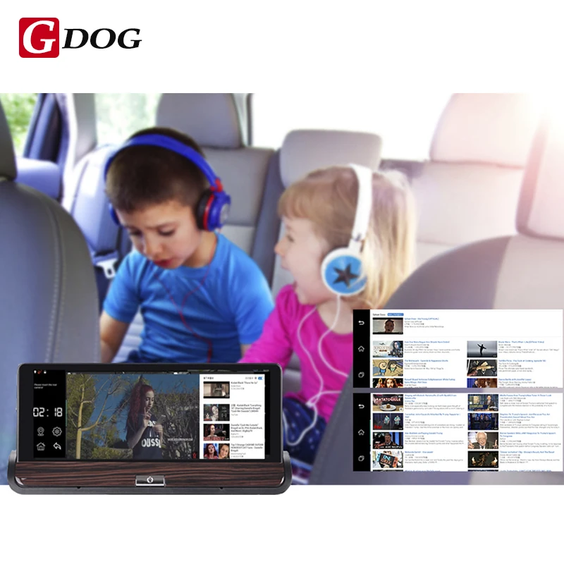 Новые 3g видеорегистратор dvr заднего вида Android 5.0 GPS bluetooth fm WI-FI Двойной объектив