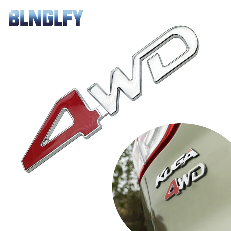 Автомобиль хвост сзади боковые металлические 4x4 RC Car 4WD Стикеры 3D Chrome знак