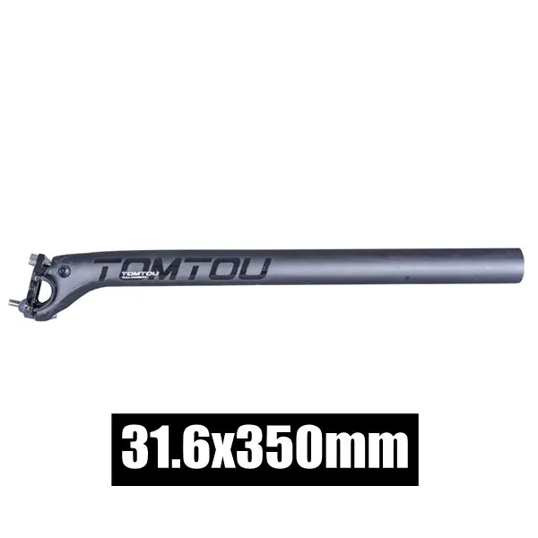 31.6X350mm TOMTOU черный матовый UD Углеволокно велосипед подседельная, Горный/сиденье для шоссейного велосипеда Post Setback 20 мм 27,2/30,8/31,6 мм - Цвет: 31.6X350mm