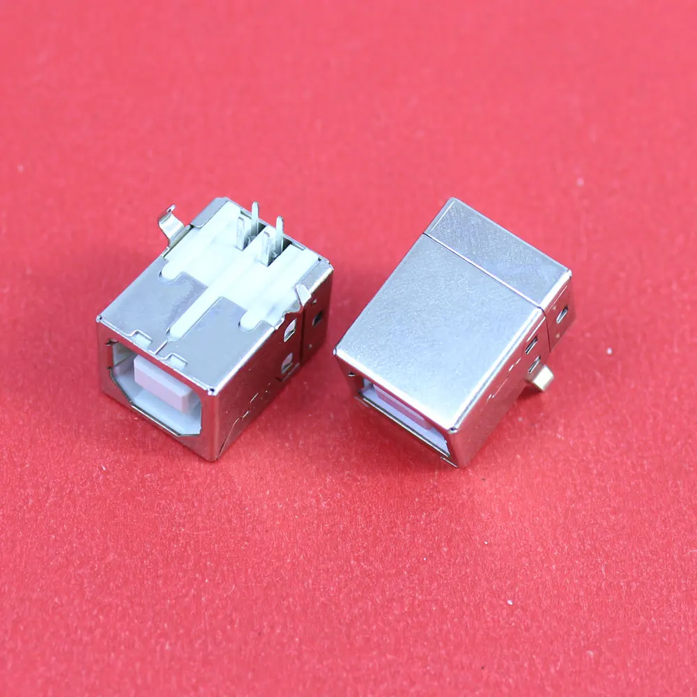 ChengHaoRan 1 шт. монтаж печатной платы 90 градусов 4 Pin USB 2 0 Тип B гнездовой разъем цвета