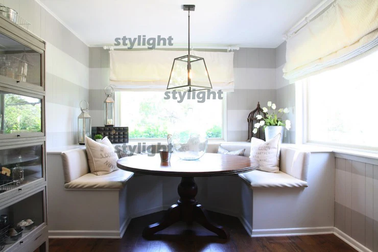 Винтажная Подвесная лампа накаливания стеклянный бокс с лампочками Эдисона