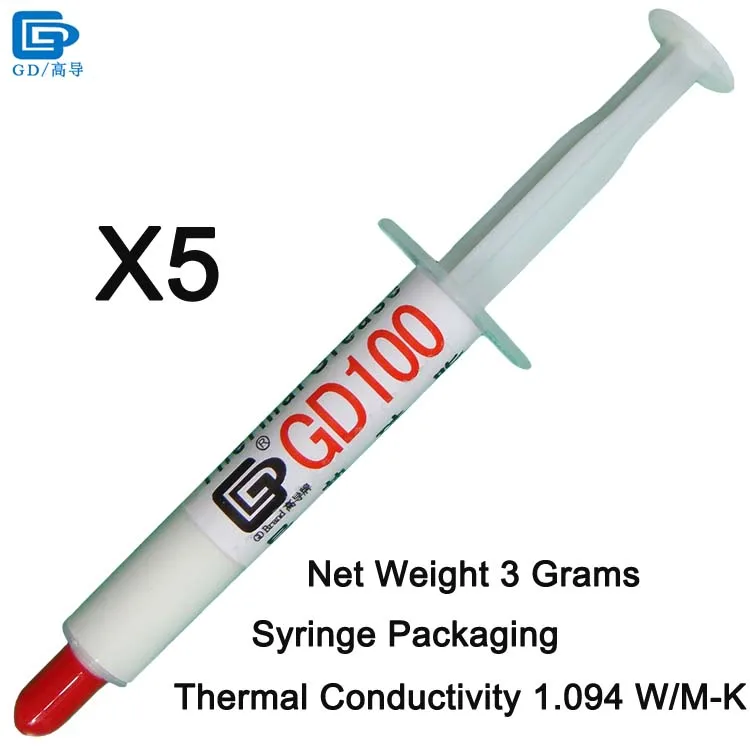 GD100-SY3 5 Pieces GD100 теплоотвод пластырь соединения Термальность смазочная паста силикон белый CN20 CN150 CN1000 ST20 ST90 MB05 SSY1 SY1 SY3 SY7 SY15 SY30 - Цвет лезвия: GD100-SY3 5 Pieces