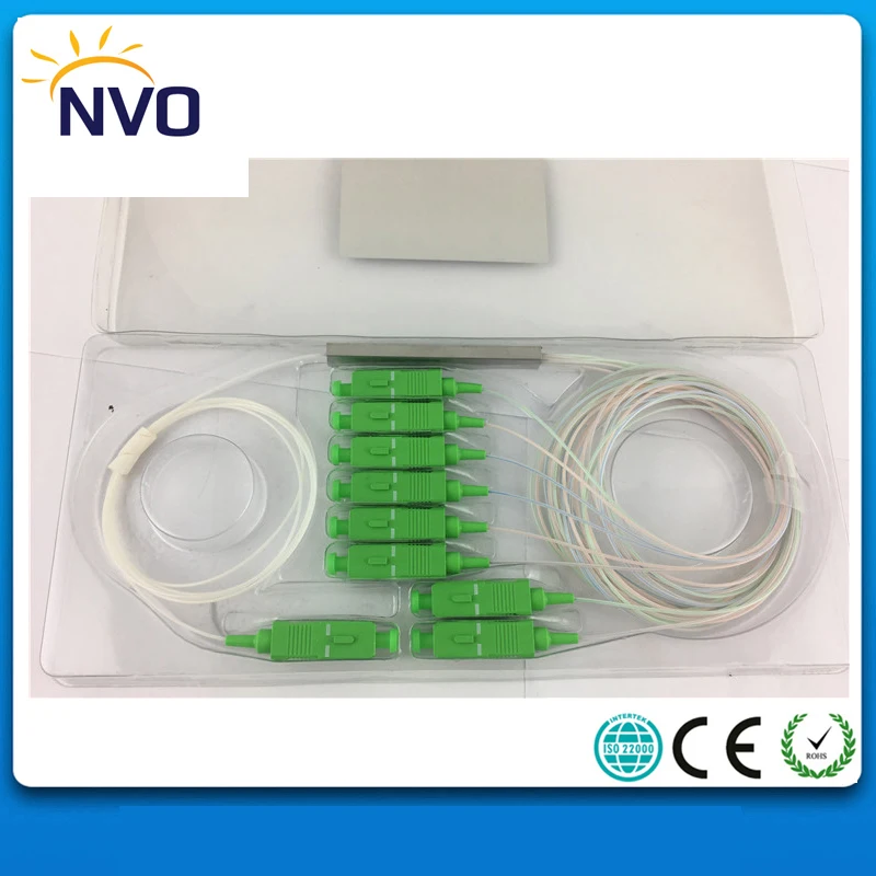 Бесплатная доставка GPON FTTH 0 9 мм свободная стальная труба 1 м 1x8 мини волоконно