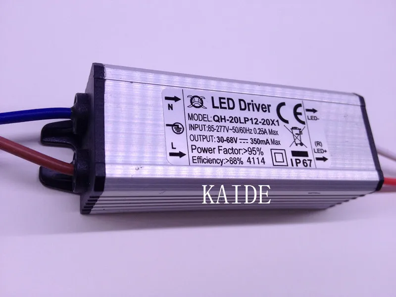 Светодиодный драйвер 12-20*1 Вт 2 шт. светодиодный источник питания 12 15 18 20 фотовыход