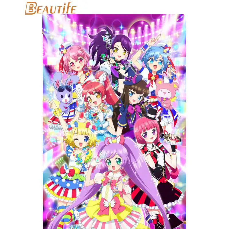 Pripara Idol время плакат ткань Шелковый украшения дома настенный художественный