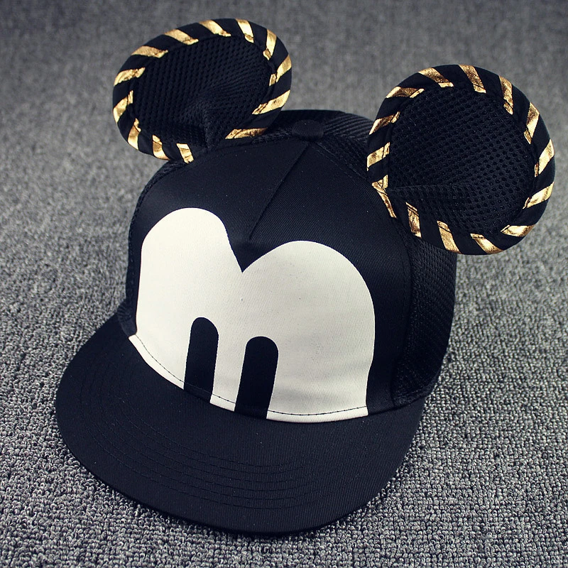 Повседневная Милая большая мышь уши Бейсбольная Кепка Snapback для мужчин и женщин хип хоп бренд унисекс мультфильм для взрослых сетка Кепка мужская и женская шляпа от солнца