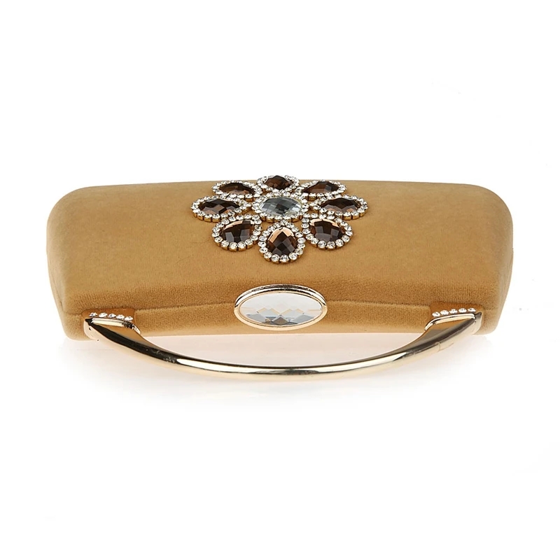 2016 Высококачественная абрикосовая дамская сумочка для банкета клатч вечерняя