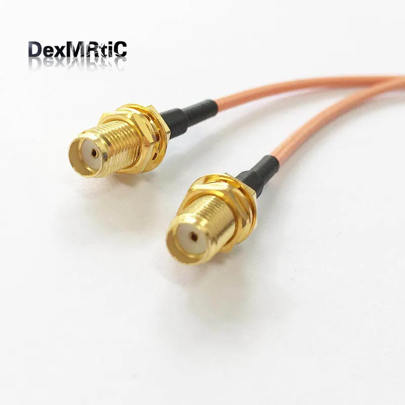 SMA штекер 2x гнездо Гайка Y Тип сплиттер Сумматор кабель Pigtail RG316 15 см 6 &quotдля Wi Fi