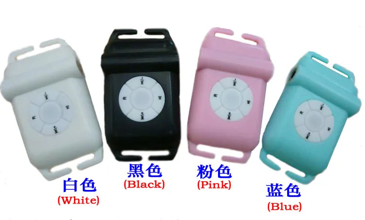 Mini waterproof clip MP3 music player with earphone no retail gift box free shipping mp3 for meeting USB port 4GB | Электроника
